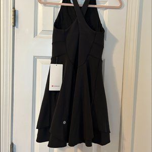NWT Lululemon Court Crush Dress- Black- Size 6